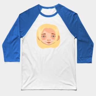 The woman is the same, only the eyes are different Baseball T-Shirt